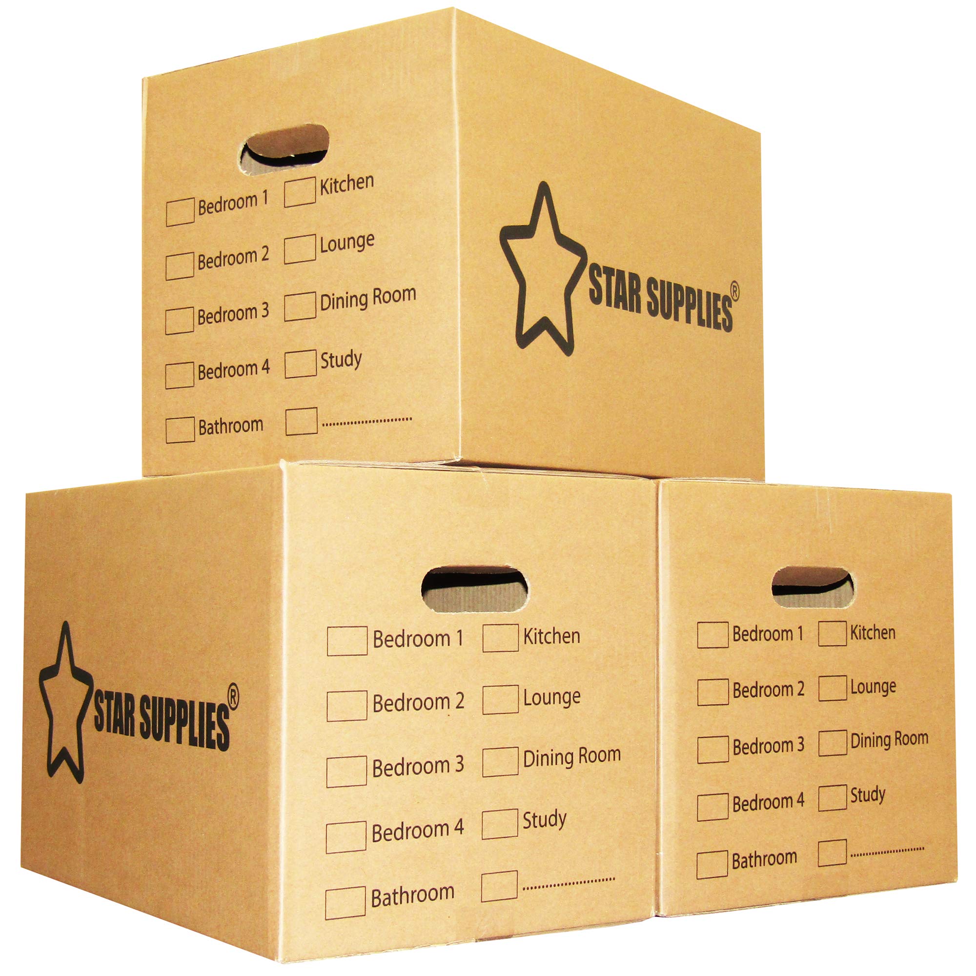 Large Cardboard Strong Double Wall Packing Moving Boxes, Pack of 25