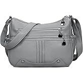 Women Soft PU Leather Shoulder Handbag Multi Pocket Crossbody Bag Ladies Medium Roomy Purses Fashion Tote Top Handle Satchel