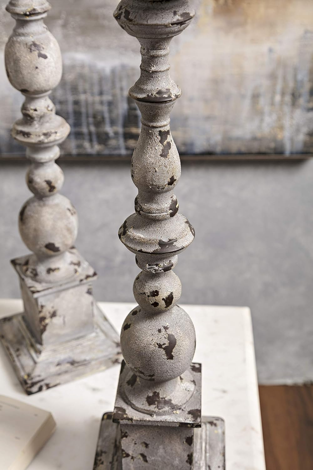 Imax 74182-2 Hamilton Candleholders – Set of 2 Candle Stands, Handcrafted Candle Sticks, Vintage Inspired, Wrought Iron Candle Holders. Home Decor: Home & Kitchen