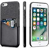 lopie [Sea Island Cotton Series Slim Card Case Compatible for iPhone 6s Plus and iPhone 6 Plus, Fabric Protection Cover with 