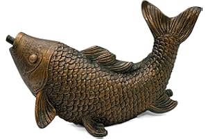 Danner Manufacturing, Inc. Pondmaster Spouting Fish Statue, 03770 Brown