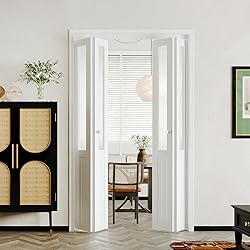 BARNER HOME Bi-Fold Doors, Half Tempered Glass