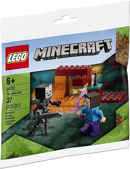 Amazon Com Lego Minecraft The Nether Duel Toys Games