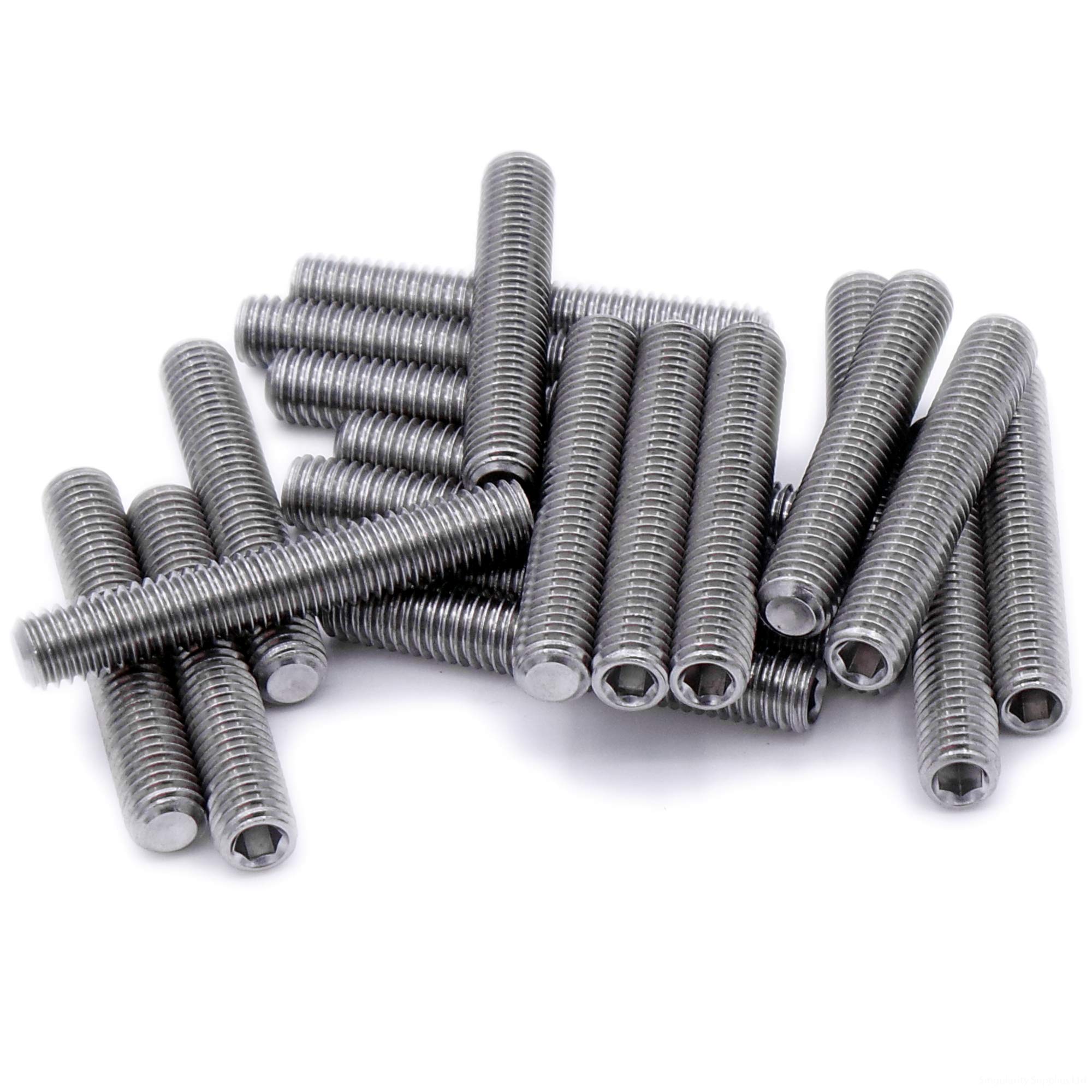 M2 (2mm x 10mm) Hex Socket Grub Screw (Cup Point) - Stainless Steel (A2) (Pack of 20)