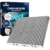 KURIMUP Cabin Air Filter,Replacement for CF11643,Premium Cabin filter with Activated Carbon, Fit for A3/Q3/S3/TT Quattro and 