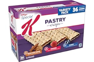Kelloggs Special K Pastry Crisps Variety Pack 15.84 oz Box, 36 Crisps (1 Pack)