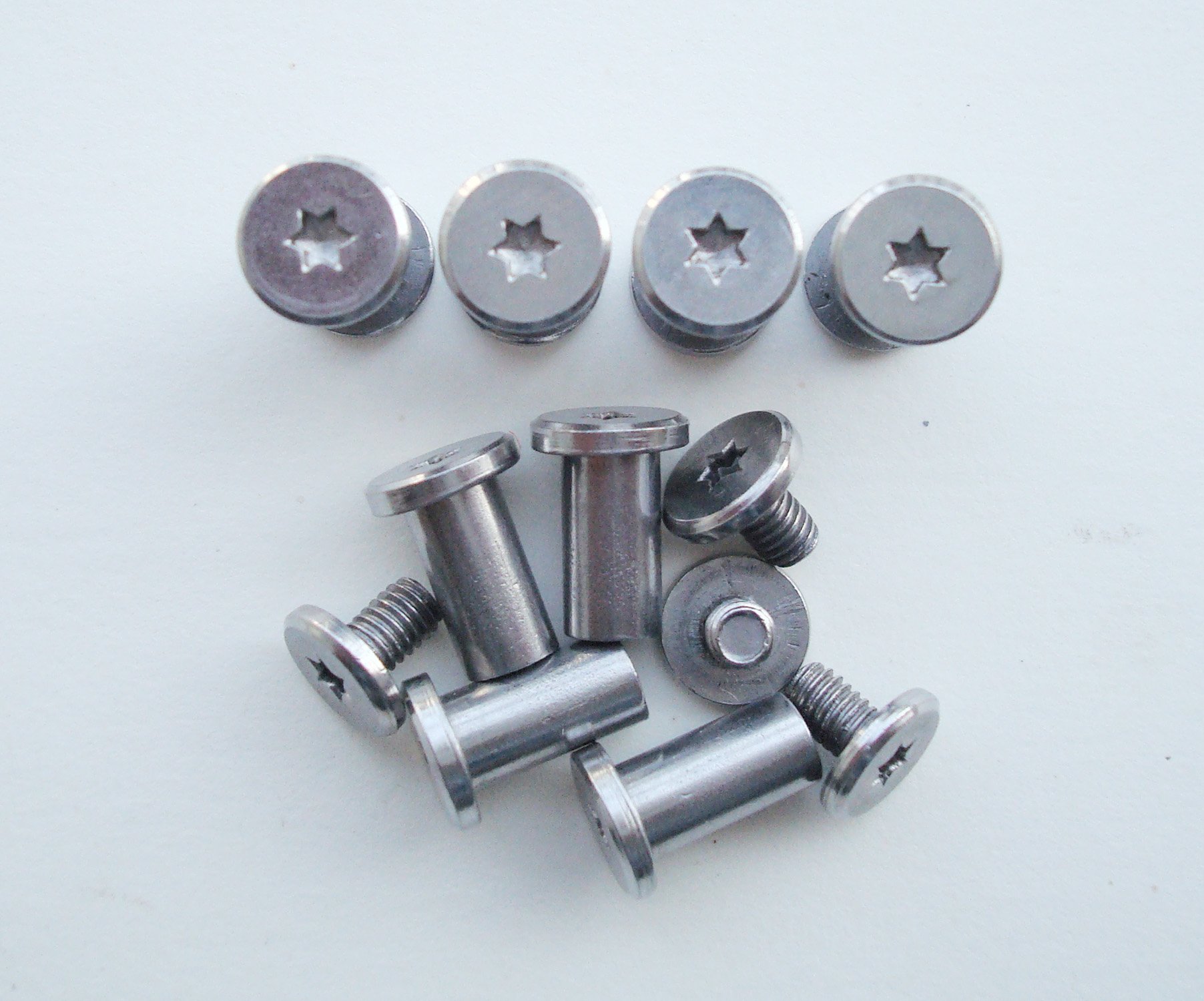 MYIW EDC handle screw,tactical survival rivets folding pocket shaft fasteners,stainless steel,pack 10 sets (8mm)