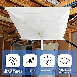 9 x 9ft Ceiling Leak Diverter with Hose and