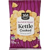 365 by Whole Foods Market, Sea Salt &amp; Vinegar Kettle Potato Chips, 8 OZ