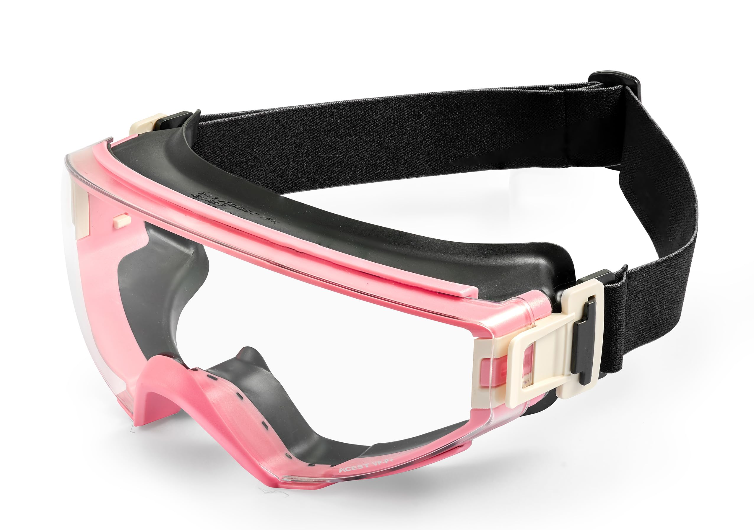 Photo 1 of Koziface S60Z Pink Safety Goggles for Men and Women – Adjustable Strap, 2 Ways to Wear, Over Glasses, Anti-Fog & Impact Resistant, ANSI Z87.1+ Certified Full Seal Eye Protection