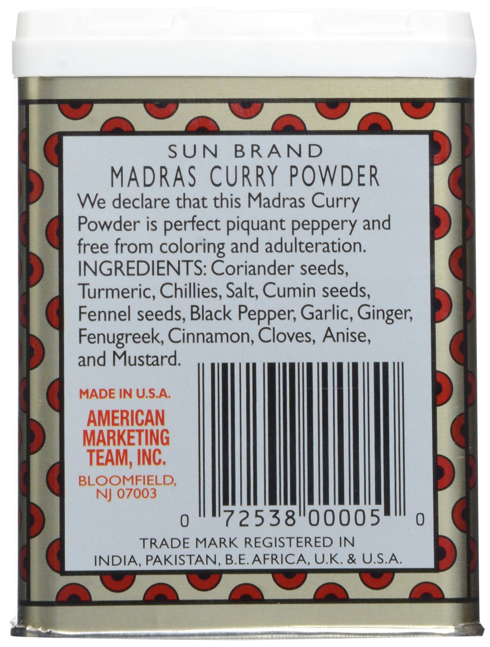 Sun Brands Madras Curry Powder, 4 oz eBay