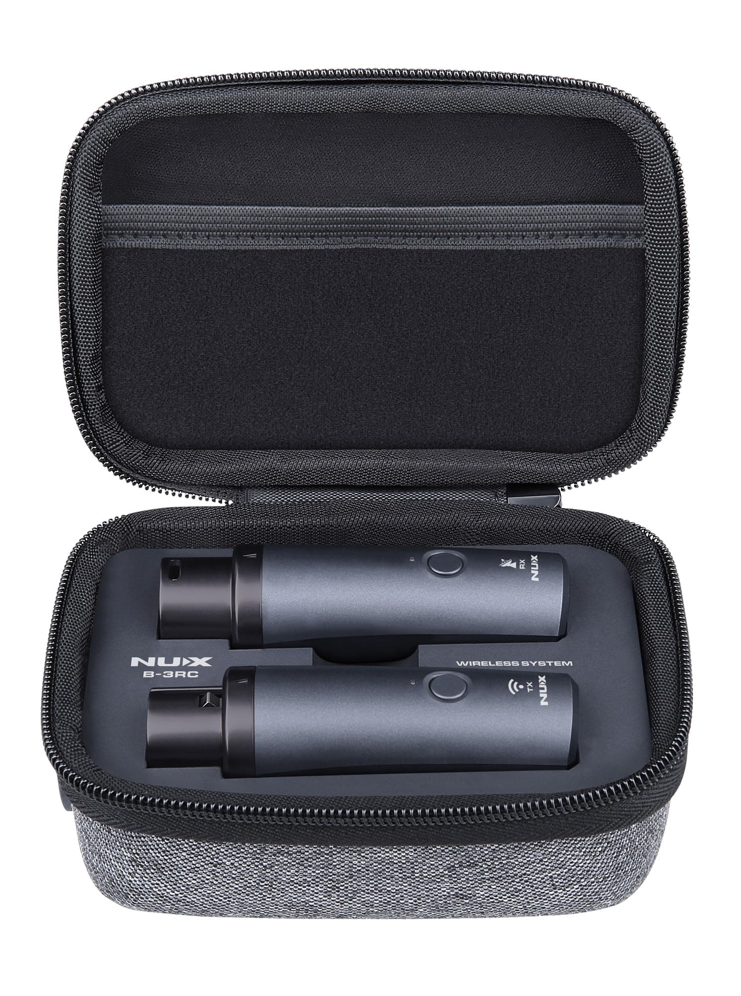 nux | B-3RC Rechargeable Wireless Microphone System with NDM-4 Dynamic Microphone Included | License-Free, Auto-Pairing, Rechargeable Case, for Professional Audio Performance