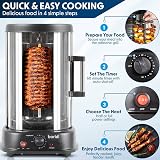 Dellonda Baridi Vertical 360° Rotisserie Smokeless Grill 1500W 21L DH216 view 3