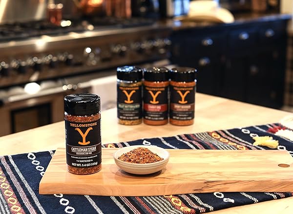 YELLOWSTONE CATTLEMAN STEAK SEASONING AND RUB, 5.4OZ