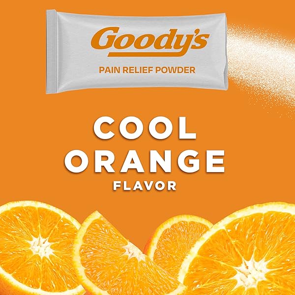 GOODY’S EXTRA STRENGTH HEADACHE POWDER, COOL ORANGE FLAVOR DISSOLVE PACKS, 24 INDIVIDUAL PACKETS (2 PACK)
