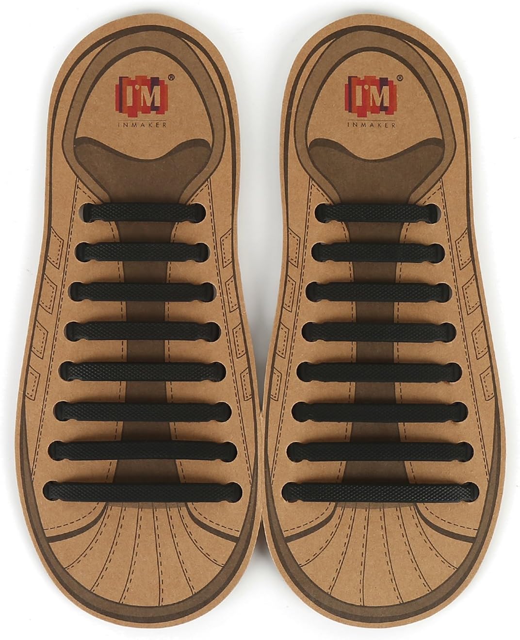 INMAKER No Tie Shoelaces for Kids and Adults, Elastic Shoe Laces for Sneakers, Silicone Tieless Laces