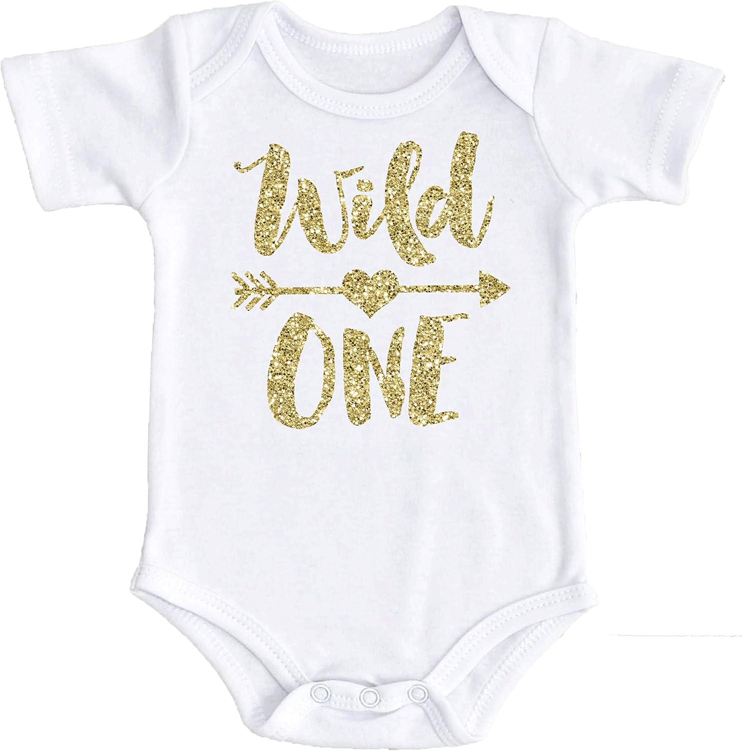 Wild One 1st Birthday Bodysuit for Baby Girls First Birthday Outfit