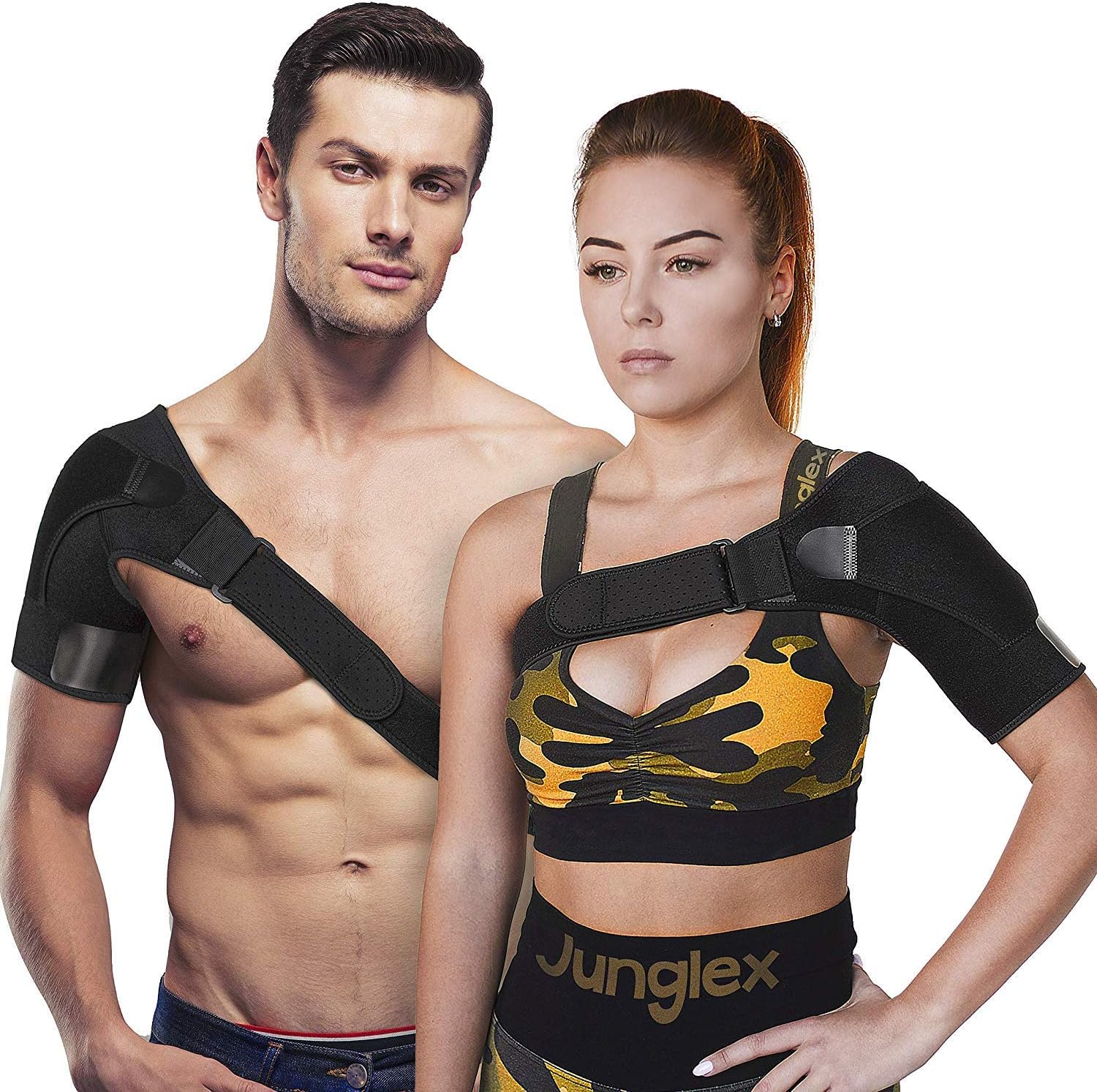 'Shoulder Brace for Men and Women – Neoprene Shoulder Support with Pressure Pad – Adjustable, Comfortable and Lightweight – Prevents Injury, Speeds Up Recovery – Dislocation, Shoulder Pain Support'