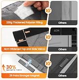 Pefitqap Magnetic Thermal Door Curtain 90x210cm Oxford Insulated Windproof view 2