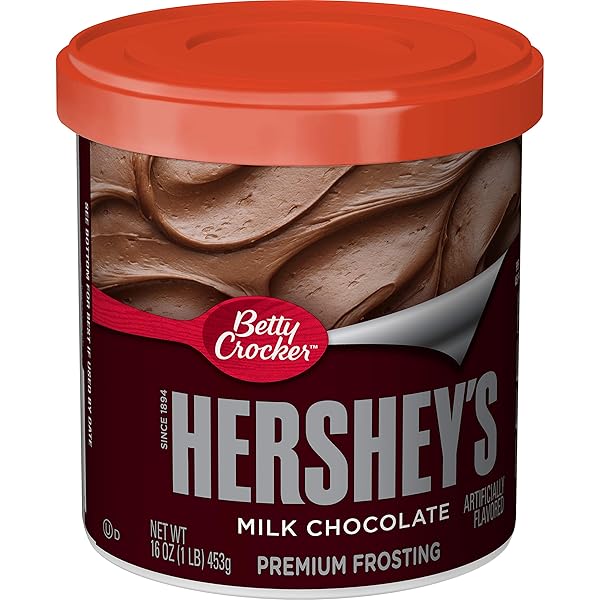 BETTY CROCKER HERSHEY’S MILK CHOCOLATE FROSTING, GLUTEN FREE, 16 OZ