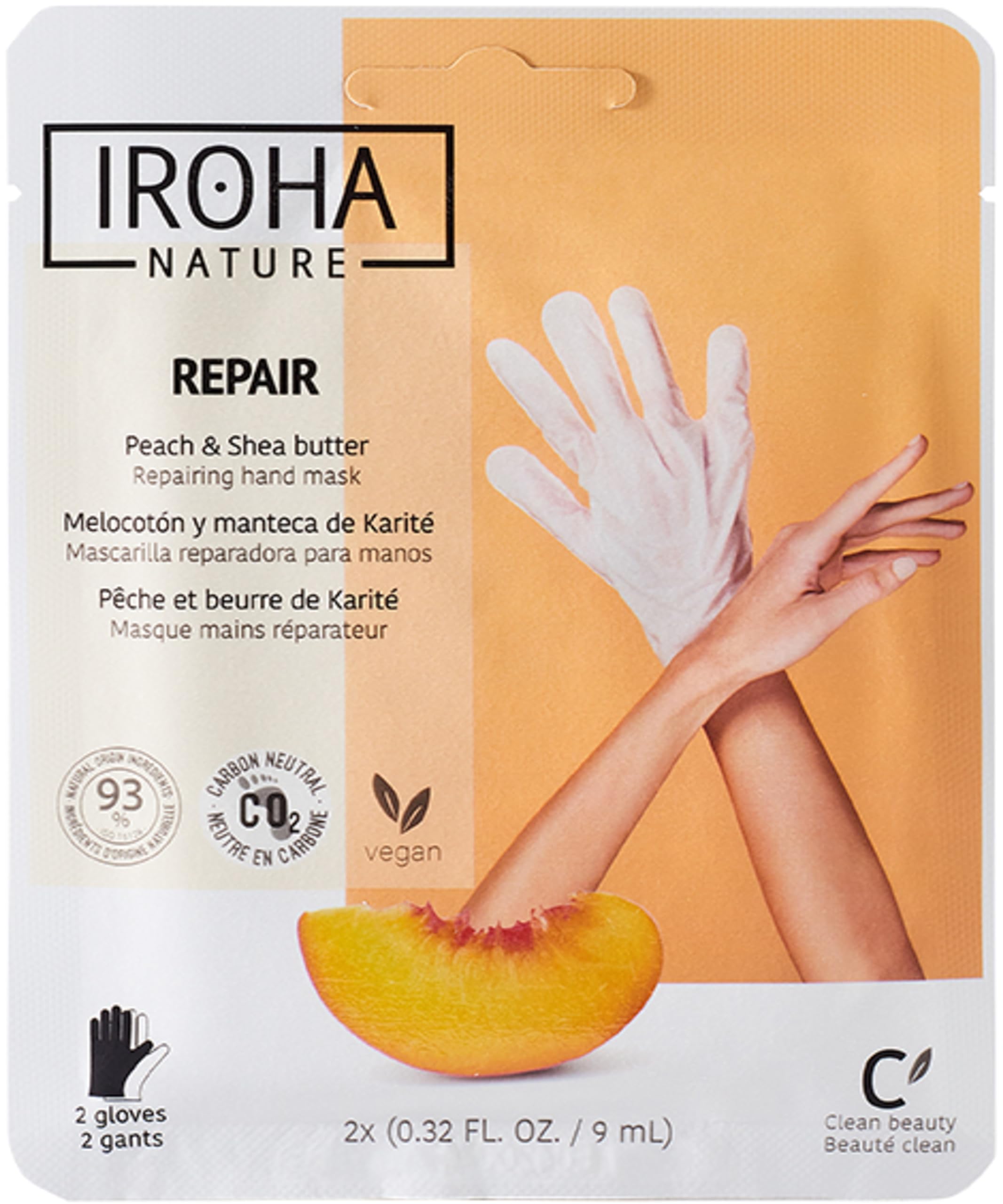 Iroha Handschuhmaske - Peach Glove Mask - Regenerating