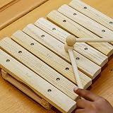 A-Star Wooden Xylophone 8 Notes Kids Instrument with 2 Wood Beaters view 5