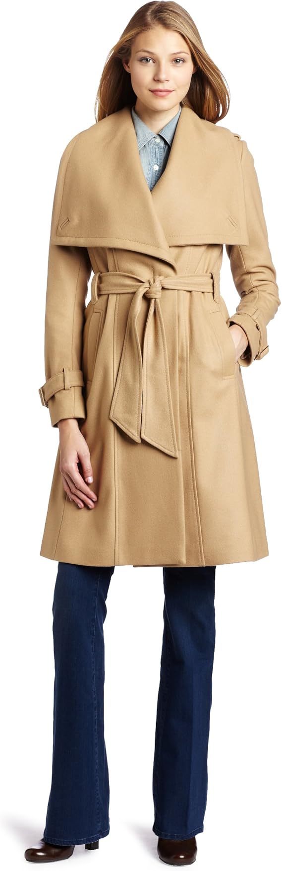 Ted Baker Damen Volin Oversized Collar Long Coat Amazon.de Bekleidung