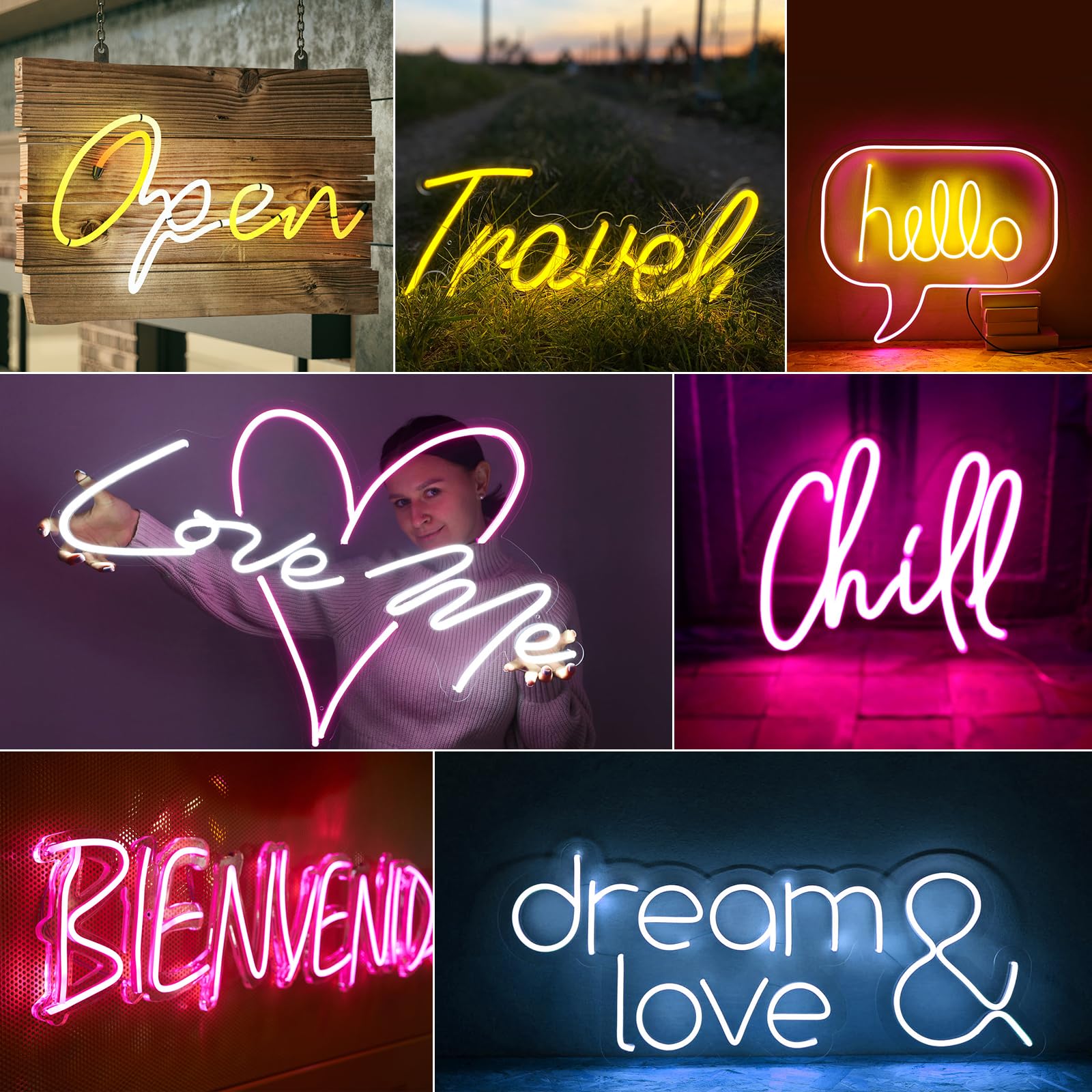 Custom Neon Signs - Neon Sign Customizable for Wall Decor, Personalized LED Neon Light Sign for Home Decor,Bedroom, Wedding, Birthday, Party, Bar, Gift, or Business