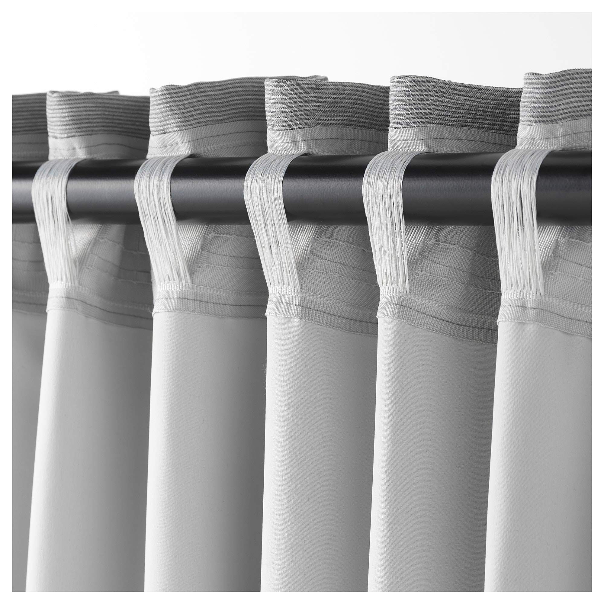 Ikea Vilborg Curtains Light Gray 1 Pair Buy Online In Qatar