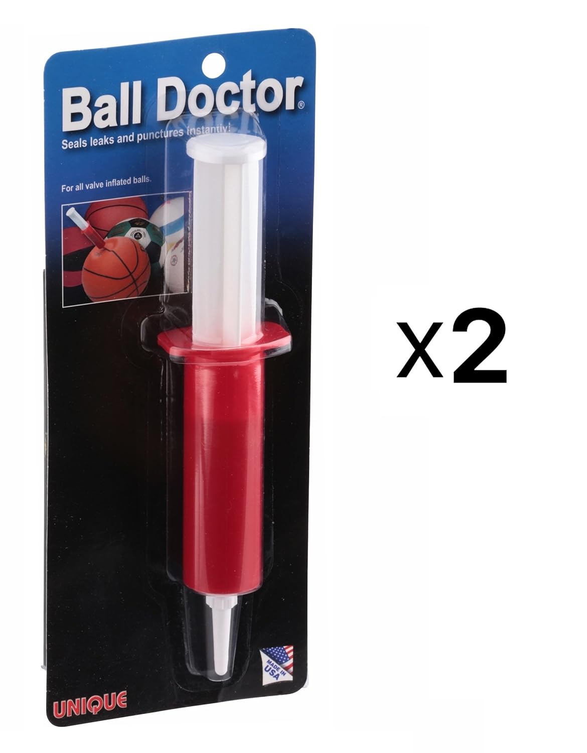 Unique Sports Ball Doctor Leak Flat Fix Repair Kit Basketball Football