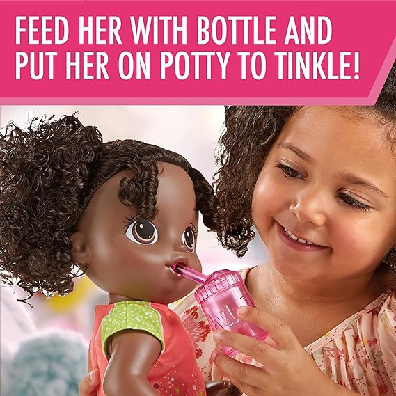 baby alive black curly hair