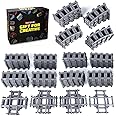 103pcs-City Train Tracks Extension Accessory Set, Compatible with Major City Train Sets 60205 60238, Railroad Building Toy for Kids, Gift for Train Enthusiasts-40 Curved 56 Straight 7 Crossing Rails