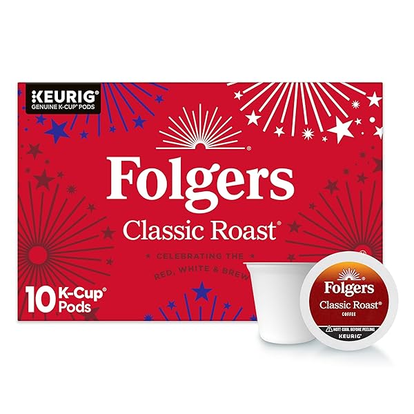 FOLGERS CLASSIC ROAST MEDIUM ROAST COFFEE, KEURIG K-CUP...