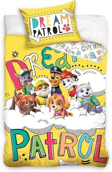 paw patrol cot bed duvet cover