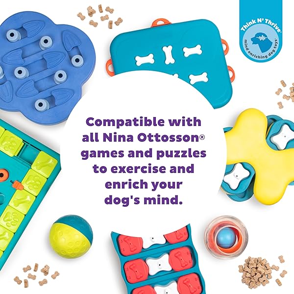 OUTWARD HOUND NINA OTTOSSON PUZZLE BITEZ TRAINING TREATS FOR DOGS PEANUT BUTTER FLAVOR SOFT SMALL DOG TREATS DOG TRAINING TREATS