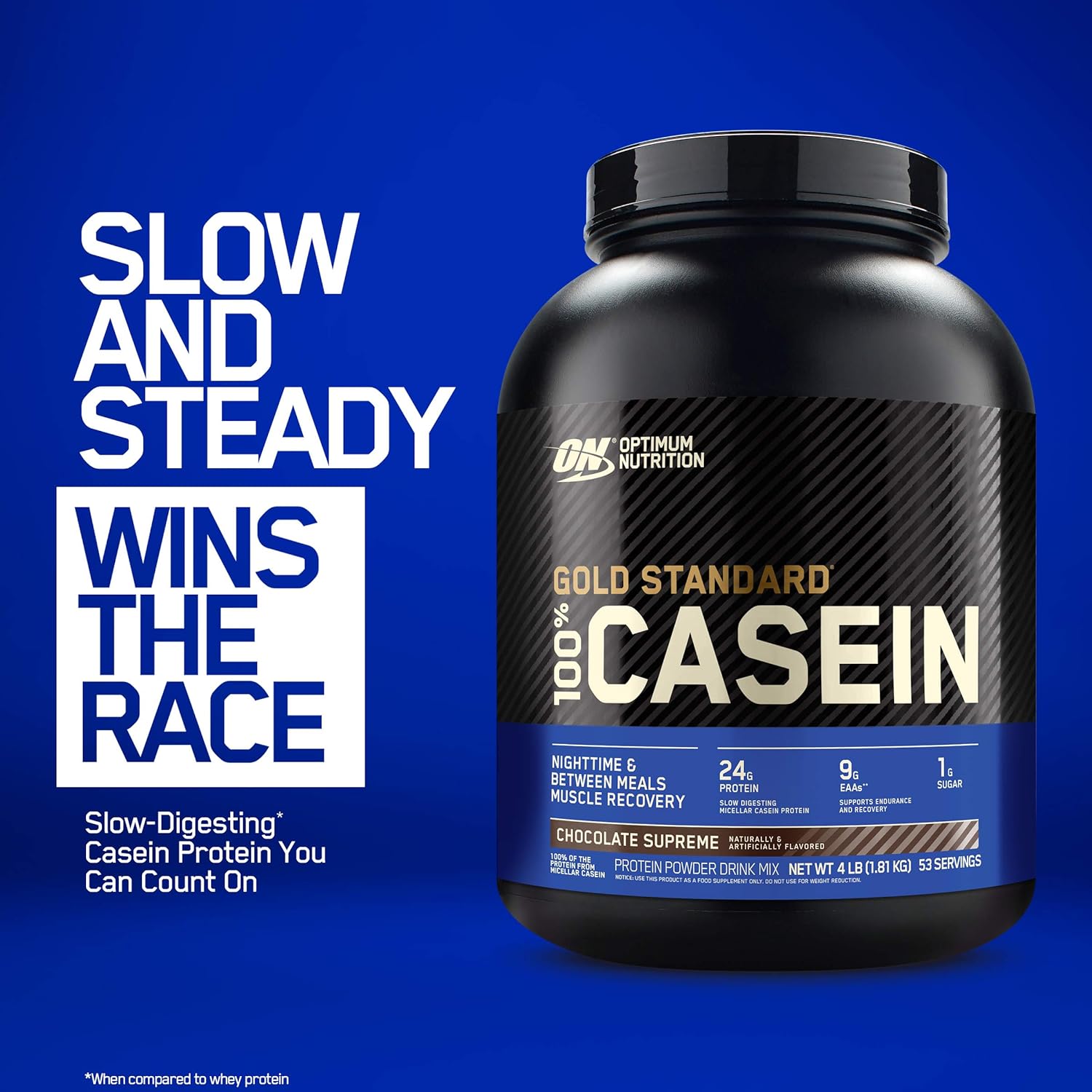 Optimum Nutrition Gold Standard 100% Micellar Casein Protein Powder, Slow Digesting, Helps Keep You Full, Overnight Muscle Recovery, Chocolate Peanut Butter, 4 Pound (Packaging May Vary): Health & Personal Care