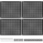Daanxw 4 Pack Heavy Duty Steel Pegboard Garage Organization Panels,Universal 1/8 and 1/4 Pegboard Accessories,Suitable for To