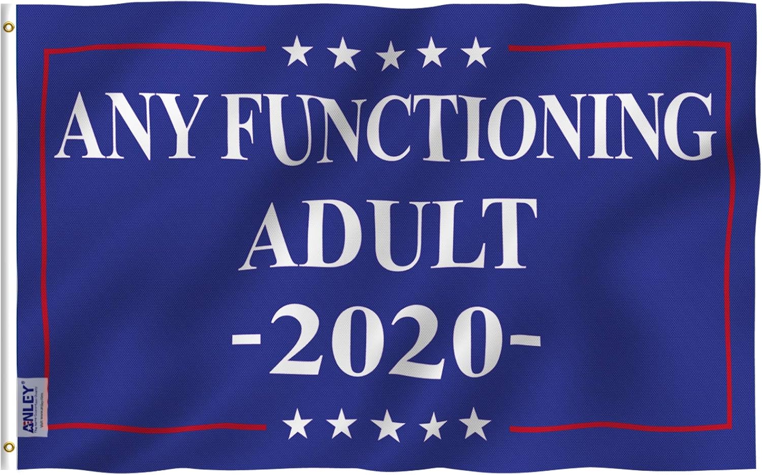 Anley Fly Breeze 3x5 Foot Donald Trump 2020 Flag - Vivid Color and Fade Proof - Canvas Header and Double Stitched - NO More Bullshit Flags Polyester with Brass Grommets 3 X 5 Ft : Garden & Outdoor