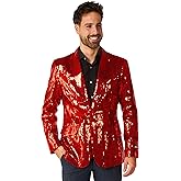 Suitmeister Mens Sequins Red