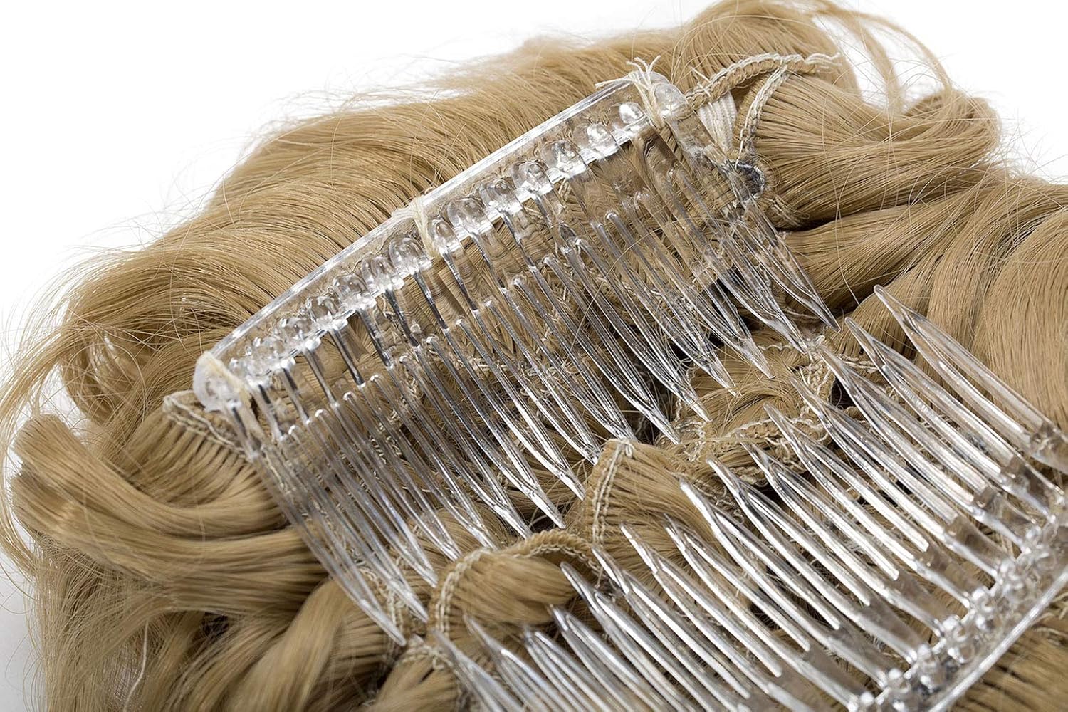 Short Combs Messy Curly Wavy Hair Extensions Bun Piece Up Do Drawstring Ponytail Clip in Comb Hair Extensions Chignon Ash Blonde - Image 3