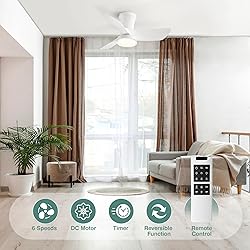 SUNMORY Ceiling Fans with Lights and Remote, 30