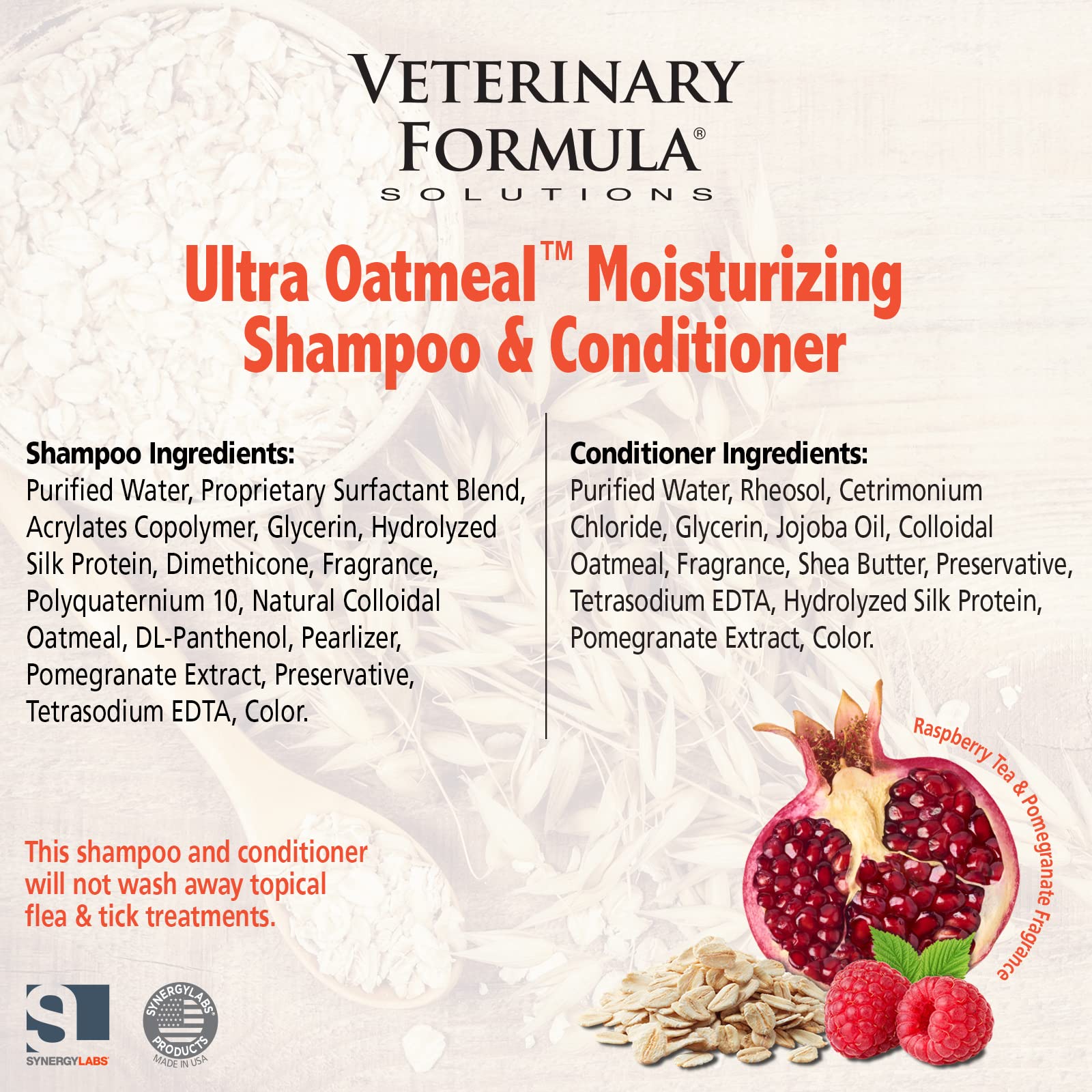 Veterinary Formula Solutions Ultra Oatmeal Moisturizing Shampoo and
