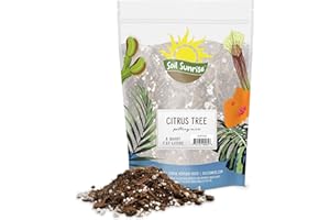 SOIL SUNRISE Citrus Tree Potting Soil Mix (8 Quarts), Special Blend for Indoor Oranges, Lemons, Limes and More