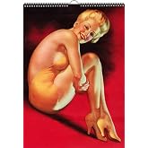 2027 Wall Calendar [12 pages 8"x12"] PinUp Sexy Girl Earl Moran Vintage Lingerie