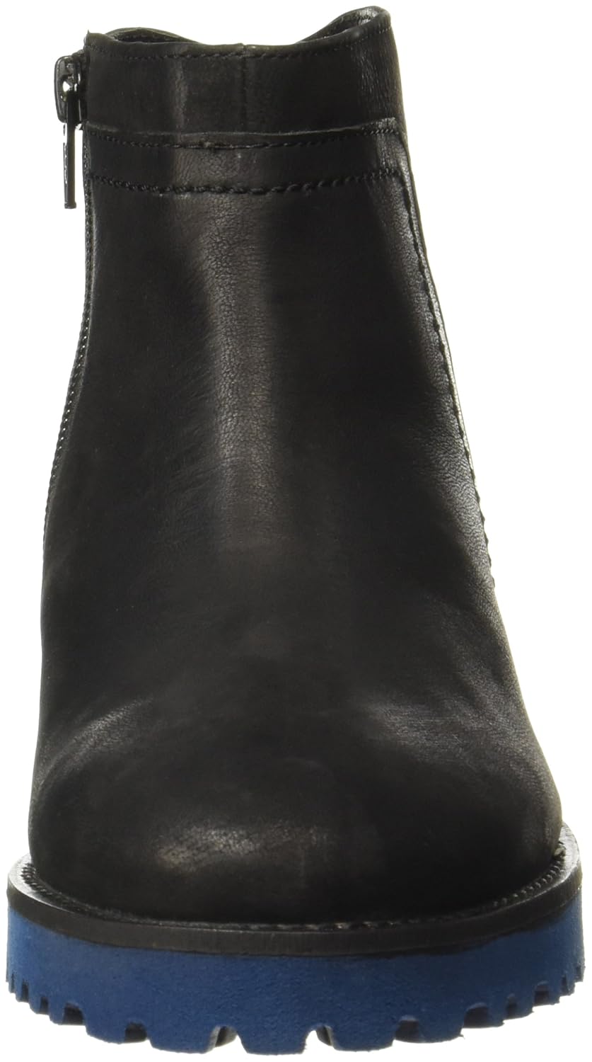 hush puppies women's betty black leather boots - 3 uk/india (36eu)(5046958)
