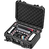 LUGECASE Carrying Case for Nintendo Switch 2: Extra Large Capacity | Ip67 Waterproof | Deluxe Soft Lining Hard Travel Carrying Case for Switch 2 Console | Pro Controller | Dock & Accessories (Black)