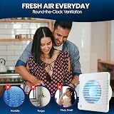 VENTS Silenta 100mm Bathroom Extractor Fan White 78 m³/h 26 dBA view 4