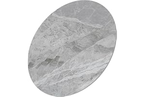 SVIOBY 31" Round Stone Table Top, Ceramics Dining Table Top, Gray Round Table Top, Patio Table Replacement Stone, Heat-Resistant and Scratch-Resistant Design