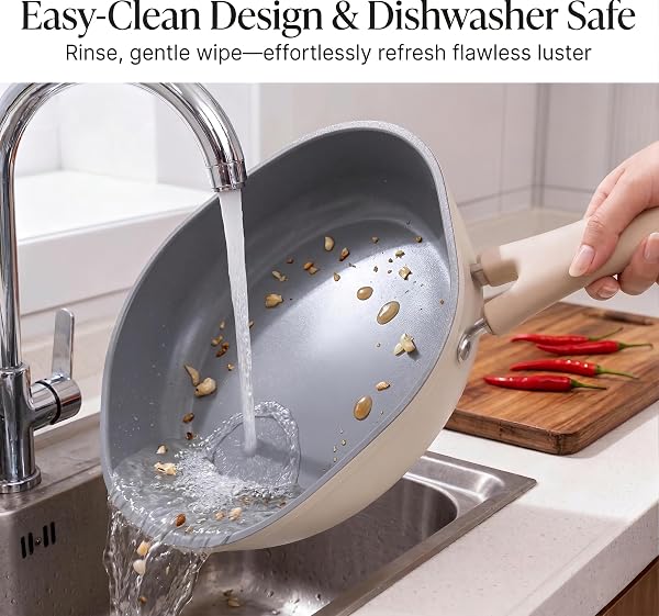 LEGACY CULINARYWARE 8 INCH CERAMIC NONSTICK FRYING PAN – DUAL CERAMIC COATING INSIDE & OUT, PFAS/PFOA-FREE SKILLET, INDUCTION COMPATIBLE & DISHWASHER SAFE, STAY-COOL HANDLE, ECO-FRIENDLY EGG PAN