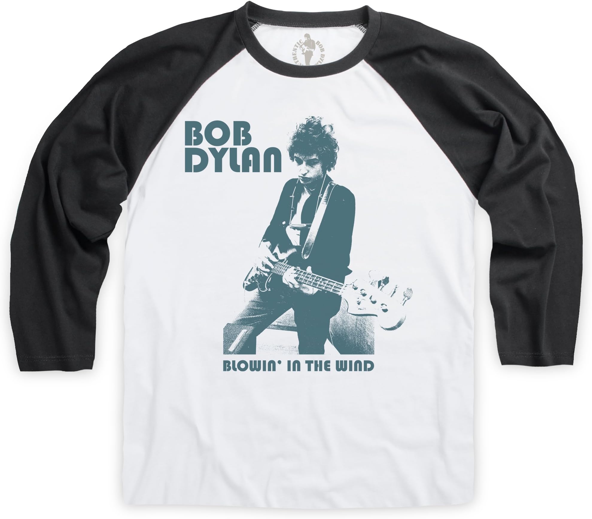 Official Bob Dylan Baseball T Shirt Blowin in The Wind, Male